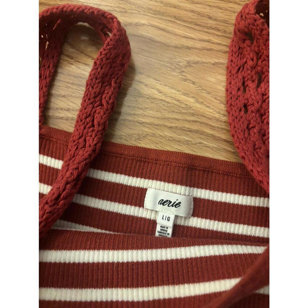 Aerie Crochet Sweater Tank Top Size Large - Picture 5 of 7